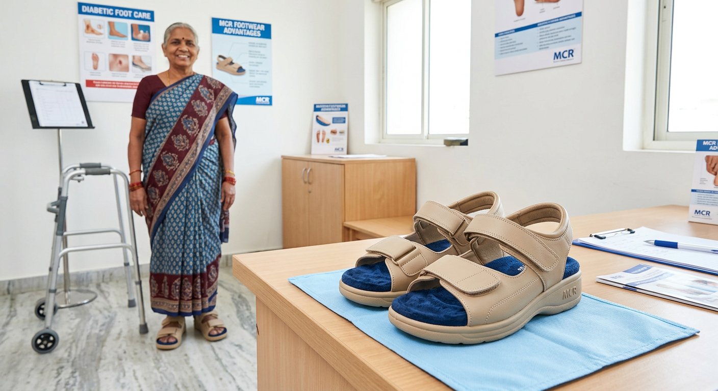 After treatment – Beating Diabetic Ulcers: Sunita Devi's Feet Saved